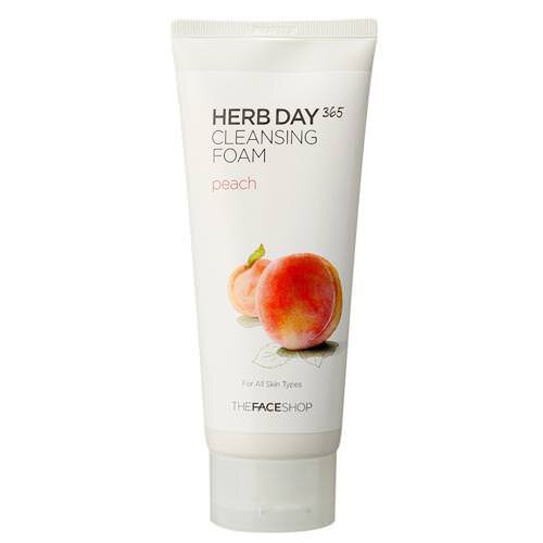 the-face-shop-herb-day-365-foaming-cleanser-peach